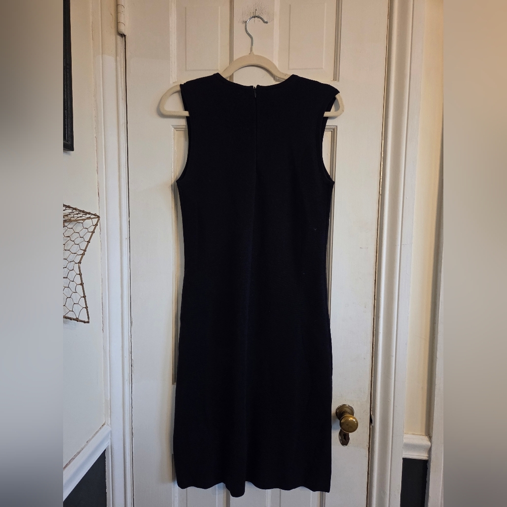 Tory Burch Elegant Navy, Brown and Cream Mini Dress - Picture 4 of 4